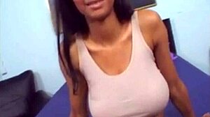 watch amateur video of hot black slut in bathtub, taking monster cock in ass!