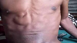 Amateur Master Submits to Big Black Cock Ejaculation Wetting