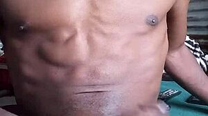 Amateur Master Submits to Big Black Cock Ejaculation Wetting