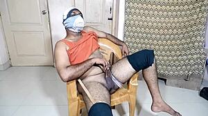 homemade toy cock cumshot in hand and stick 😏