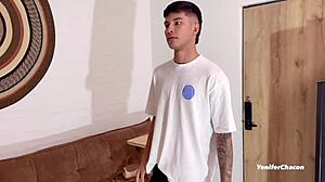 Yenifer Chacon fucks with her stepbrother Danner Mendez.