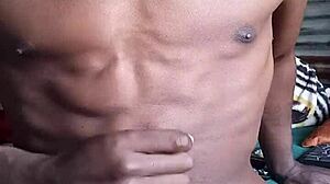 Amateur Master Submits to Big Black Cock Ejaculation Wetting