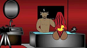 BBW porno star sucks ebony cock! 😈