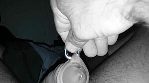 detailed masturbation session with penis stroking and hand movements in private setting