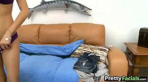 Asian Beauty Arial Rose Gets Facial Treatment