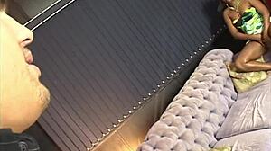 Nina Savage tempts brother-in-law with big ass anal