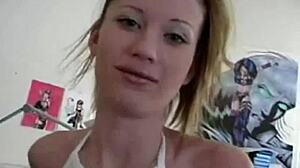 Petite Babe Titty Fucks Cock