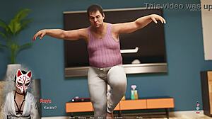 Busty milf gets corrupted in the game