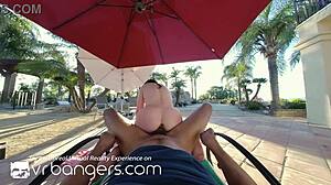 hey, lily lou's outdoor sex in vr is wild