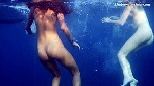 tenerife girls underwater lesbians bathing, what are they doing?