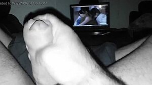 detailed masturbation session with penis stroking and hand movements in private setting