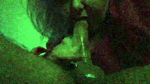 trying to take every inch of his cock