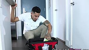 obedient teen 18+ tied and fucked with big cock 😈