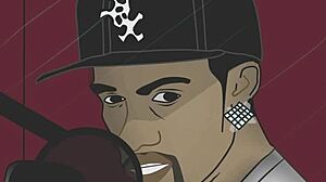 BBW porno star sucks ebony cock! 😈