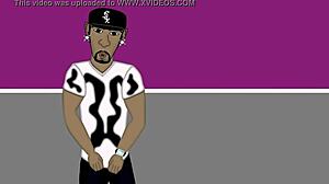 BBW porno star sucks ebony cock! 😈