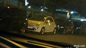 handjob in public outdoor street