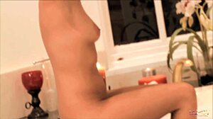 Celeste Star And Ruby Rayes Engage In Naughty Lesbian Fun In The Bathtub With Dildos And Oral Pleasures