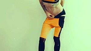 Feminized tranny emotionally desires cock, sucking on her knees in heels and lingerie during casting.