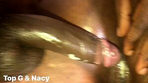 Nacy 에보니 큰 엉덩이가 크림파이 애걸