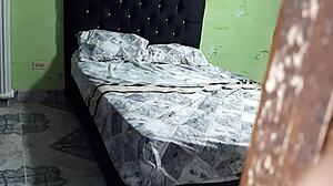 I secretly record my stepsister masturbating, unaware of the camera