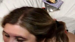 Chubby Argentina Schoolgirl Gets Huge Tits Covered in Cum