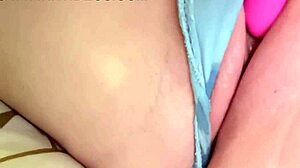 intimate close-up massage session