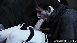 three young 18+ gays kissing before anal, ready?