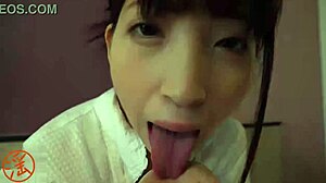 Hairy Japanese Amateur Teen 18+ Handjob and Cumshot in Bathroom