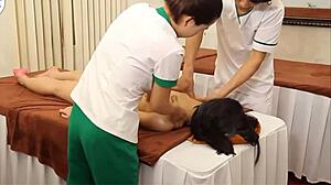 Hey, this amazing full body massage feels so good with hot amateurs.