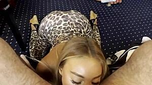 monika fox passionately rims and blows a fan in prague