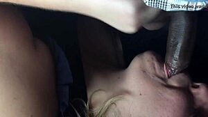 Seductive Blowjob in the Car's Intimate Space