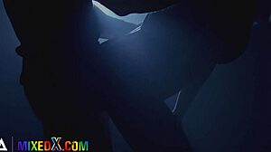 two hot girls casually sucking their friend's cock in a sex tape