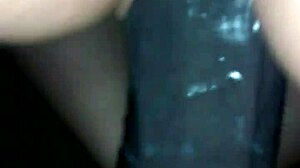 Horny mature worships big black cock