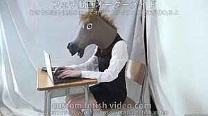 Giant balloon inflates pregnant woman's maternity wear