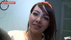 Latina Maid's Ass Covered in Cum