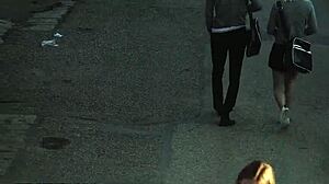 Intense sex in the kitchen with brunette milf