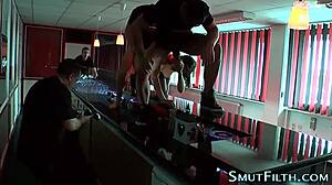 euru sluts get facial cumshots in bizarre backstage blowbang