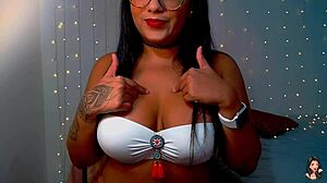 Prostitute guides jerk off in joi game challenge with fun twists. 😈🎮