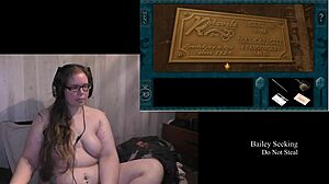 Naked Brunette BBW Plays Royal Tower Part 3