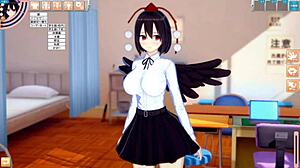 【エロゲーコイカツ！】東方 射命丸文におっぱい揉みまくりh！3dcg巨乳アニメ動画 東方プロジェクト 【ヘンタイゲーム】