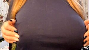 Amateur Teen With Large Natural Tits Masturbates Outdoors In Softcore Solo Orgasm Scene