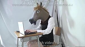 Giant balloon inflates pregnant woman's maternity wear