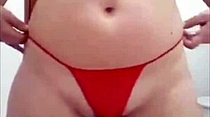 Watch Mirella's wild striptease and masturbation!