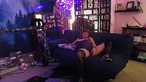 Hotwife Steffi Purple Teddy Pussy Dance Alt Version