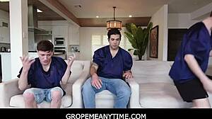 Mia Moore Tied Up In Fetish Scene For Groping