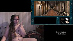 Naked Brunette BBW Plays Royal Tower Part 3