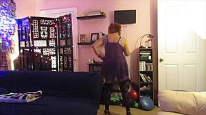 Hotwife Steffi Purple Teddy Pussy Dance Alt Version