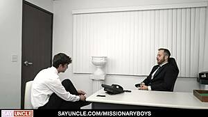 Elder Masters Interviews Young 18+ Gentleman For Hard Proof!