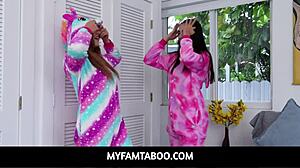 Callie Black And Gaby Ortega Lick Pussies In Bed