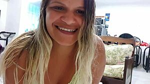 Hot latina makes international video call for daddy